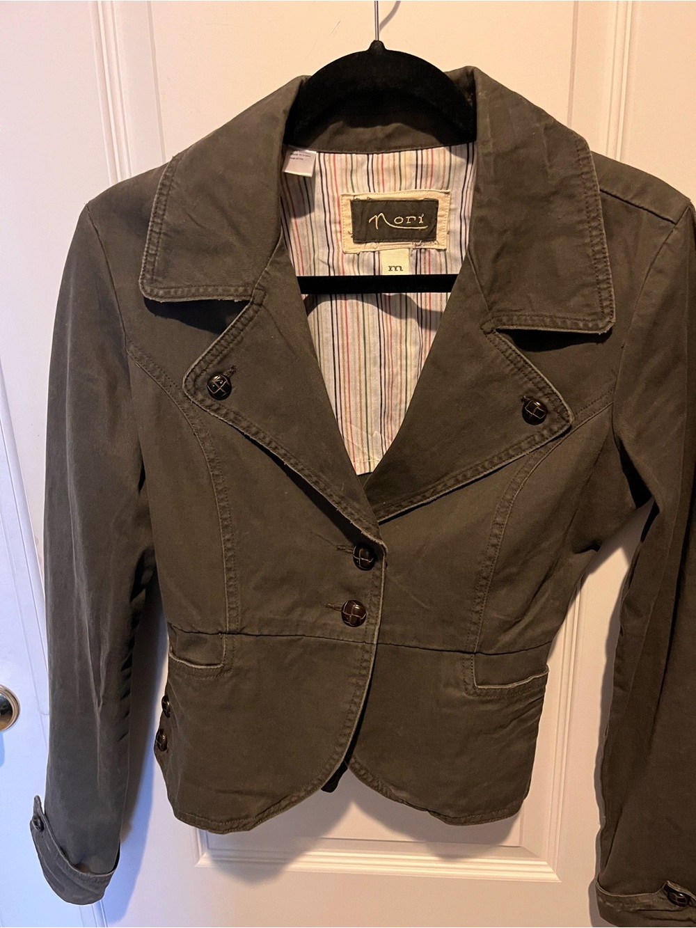 NOR Olive Tailored Cotton Blend Blazer